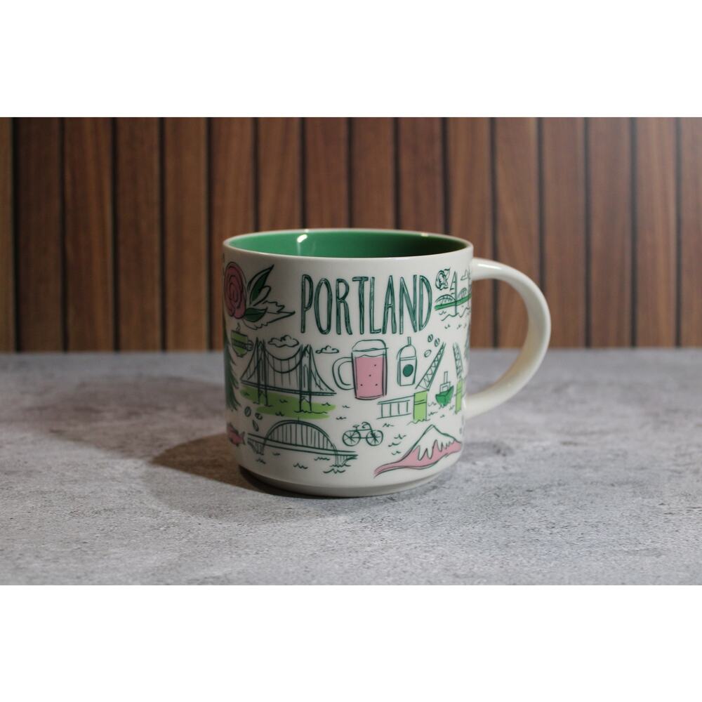 Starbucks PORTLAND BTS Been There Series 14oz Coffee Mug Cup No Box EUC!